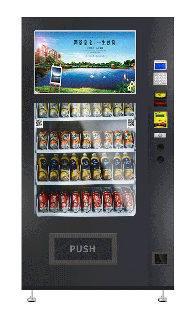 32 do écran sensível polegadas de sistema de refrigeração centígrado das máquinas de venda automática 2-20 feito sob encomenda