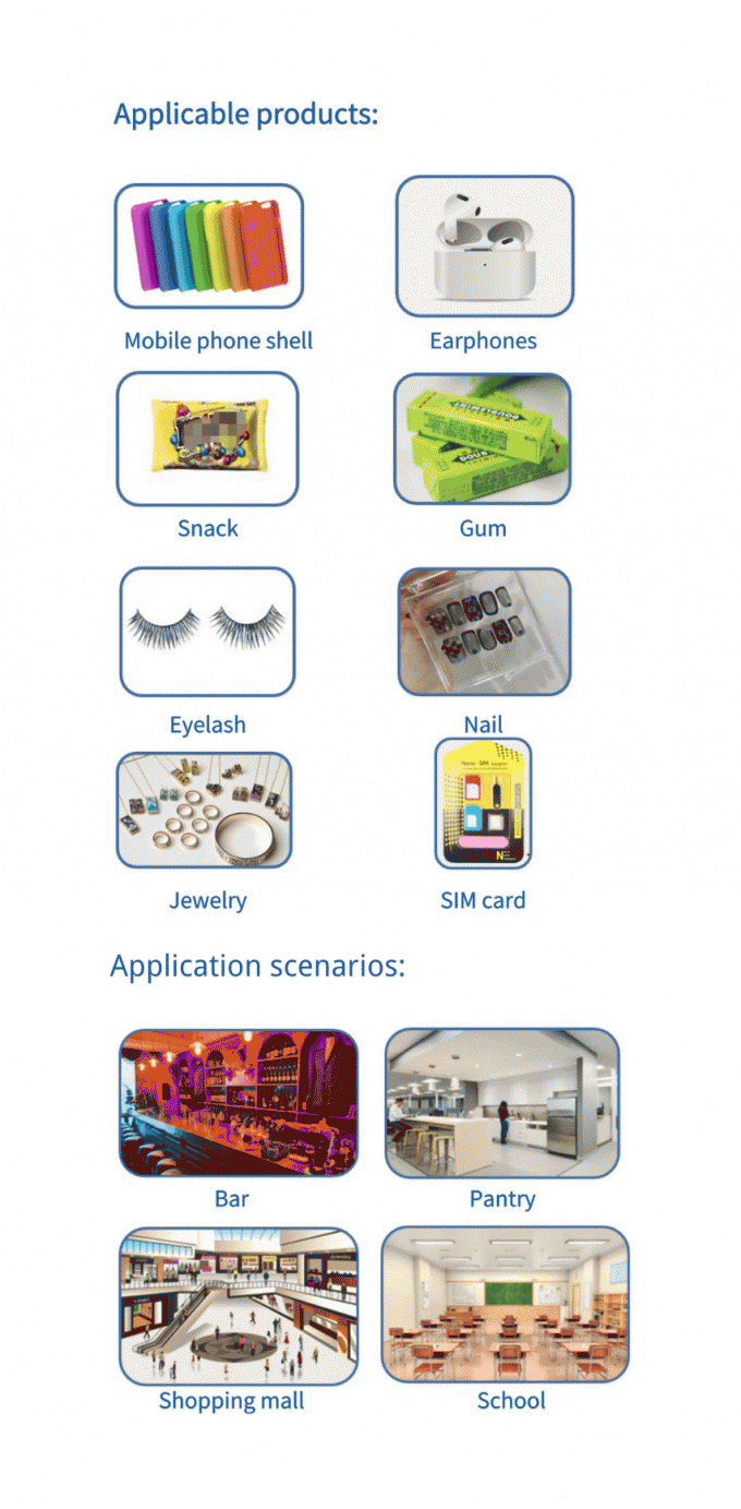 Produtos e encenações aplicáveis da máquina de venda automática de Mini Snack Beverage Small Item