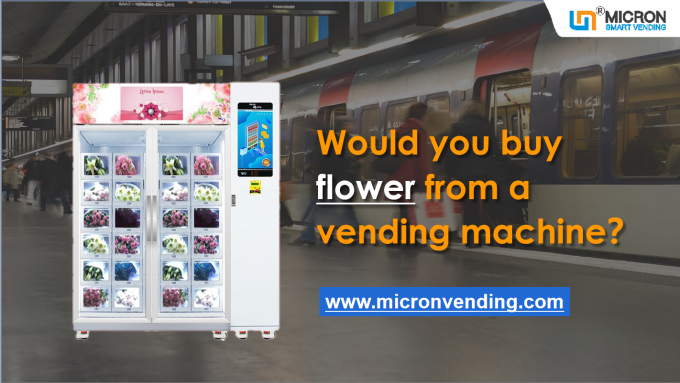 máquina de venda automática da flor