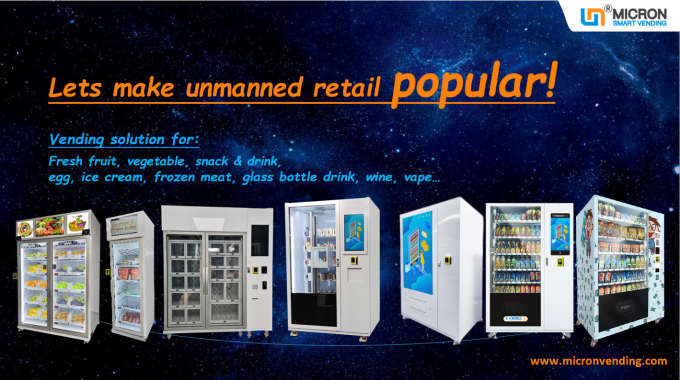 máquina de venda automática esperta do refrigerador do mícron