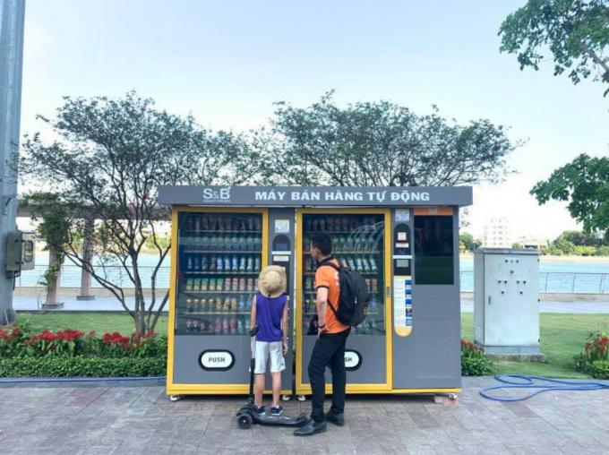 máquina de venda automática exterior para a venda