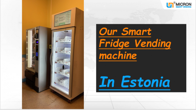 Máquina de venda automática do Gym para vender o refrigerador do fruto fresco da bebida da energia que vende com leitor de cartão