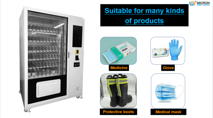 A máquina de venda automática do PPE para aceitar personaliza a máquina de venda automática pessoal do equipamento de proteção