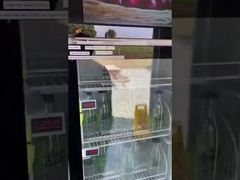 Máquina de venda automática esperta do refrigerador para garrafas de vidro da venda com verificação da identificação da idade