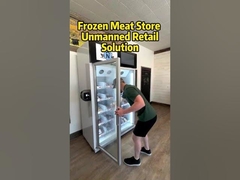 Solução de venda automática de carne congelada, caso do cliente, nosso cliente do Canadá usa o nosso freeezr para vender carne congelada