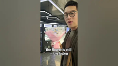 Venda de flores frescas Dica, o preço das flores antigas é automaticamente descontado # máquina de venda de flores