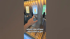 Máquina de venda de cerveja fresca! Clubes e eventos podem contratar um funcionário a menos com esta máquina!