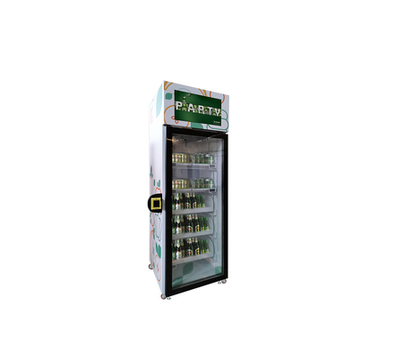 Máquina de venda automática do Gym para vender o refrigerador do fruto fresco da bebida da energia que vende com leitor de cartão