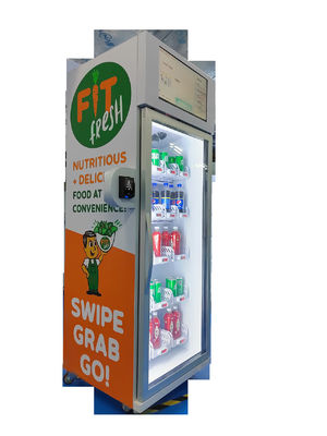 Máquina de venda automática do Gym para vender o refrigerador do fruto fresco da bebida da energia que vende com leitor de cartão