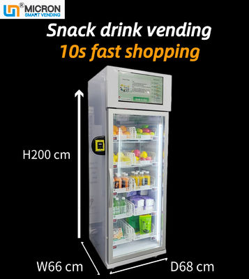 a garra fria esperta N da bebida da garrafa de vidro da máquina de venda automática do refrigerador 240V vai refrigerador