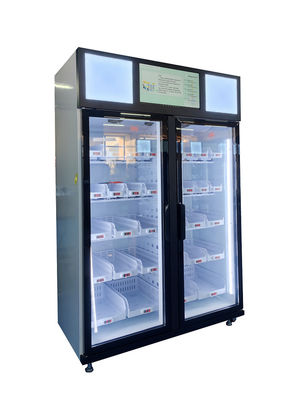 O ovo R290 do marisco refrigerou o refrigerador esperto da máquina de venda automática que vende com leitor de cartão