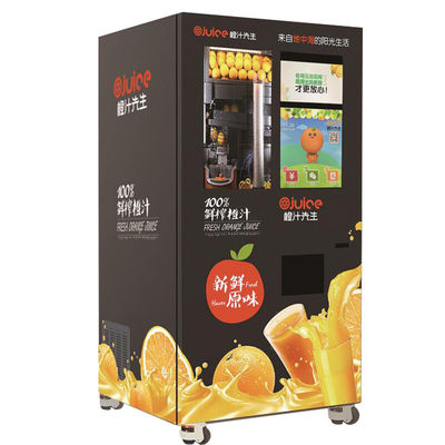 Máquina de venda automática de suco de laranja com grande capacidade