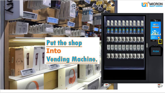 Acessórios de carregamento de telefone Máquina de venda automática Micron com elevador Nayax Card Reader