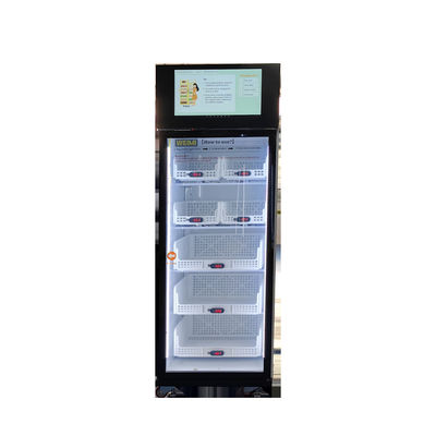Frigorífico inteligente de 240 V para snacks e bebidas frias Máquina de venda automática com leitor de cartões