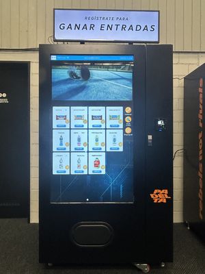 Máquina de venda automática de refrigerantes 3-20°C Máquina de venda automática de bebidas de tela grande ajustável