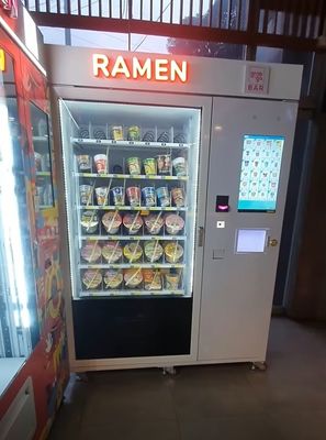 Fonte de água quente grátis para Cup Noodle Ramen instantâneo máquina de venda de chá de leite com leitor de cartões