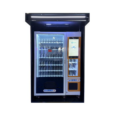 QUALIDADE  Convenient Snacks Drinks Combo Raincoats Folding Umbrella Vending Machine For Outside Location fábrica