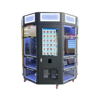 Novo design de armário máquina de venda de flores frescas com função de resfriamento 32 polegadas touch screen light box para branding