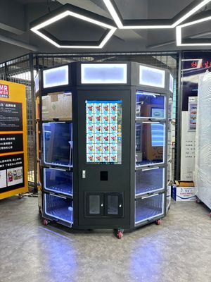 Novo design de armário máquina de venda de flores frescas com função de resfriamento 32 polegadas touch screen light box para branding