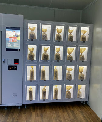 Máquina de venda de cacifos de capacidade personalizável para compras sem contato