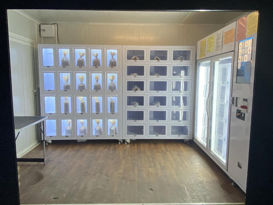 Máquina de venda de cacifos de capacidade personalizável para compras sem contato