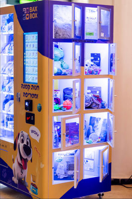 Máquina de Venda Automática com Porta de Vidro 220V para Snacks Embalados Grandes 400W Capacidade Eficiência