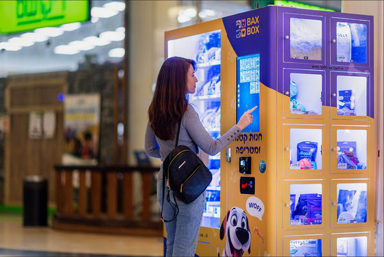 Máquina de Venda Automática com Porta de Vidro 220V para Snacks Embalados Grandes 400W Capacidade Eficiência