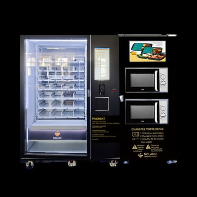 QUALIDADE  Big Capacity Hot Food & Pizza Vending Machine with Microwave Heating and Refrigeration System fábrica