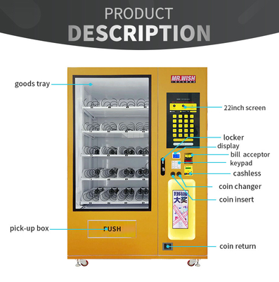 Máquinas de venda automática do serviço de Lucky Box Gift Smart Self com o tela táctil de 22 polegadas