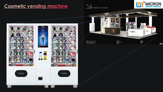 Máquina de venda automática esperta cosmética do produto de cabelo da joia com cremalheira de exposição