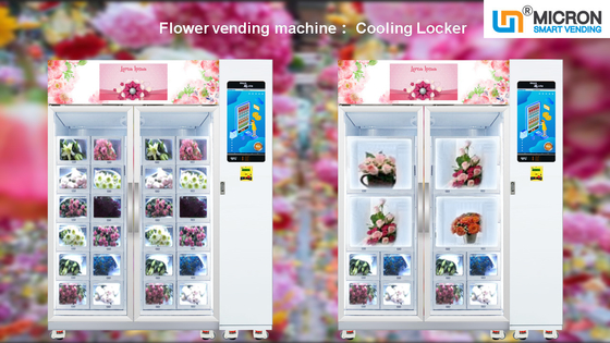 Máquina de venda automática máxima de 69 flores de controle remoto com sistema de refrigeração