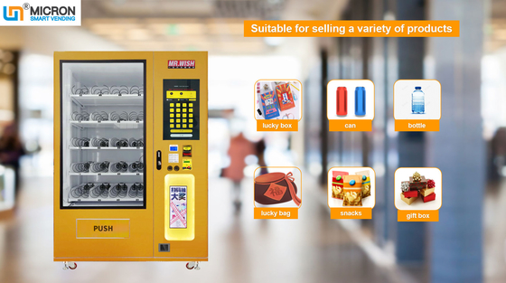 Diodo emissor de luz que ilumina sistemas de pagamento de Lucky Vending Machine With Cashless, grande máquina de venda automática da caixa, mícron