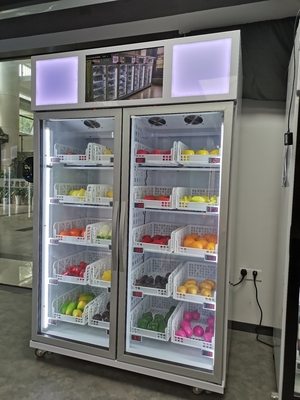 Refrigerador vendendo esperto vegetal de controle remoto com leitor de cartão