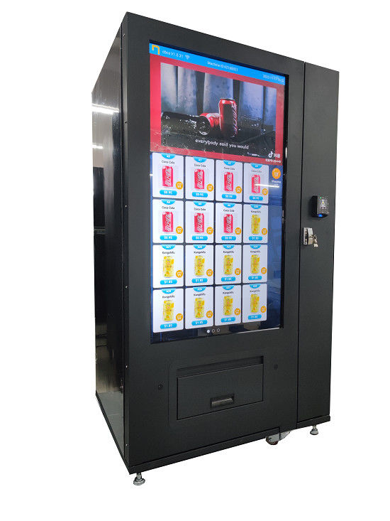 Máquina de venda automática de refrigerantes 3-20°C Máquina de venda automática de bebidas de tela grande ajustável