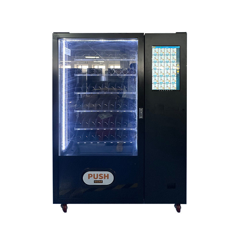 Máquina de venda de snacks com cacifos extra para snacks grandes