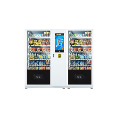 Da máquina de venda automática grande combinado da capacidade do alimento de petisco do tela táctil de 22 polegadas pagamento Cashless