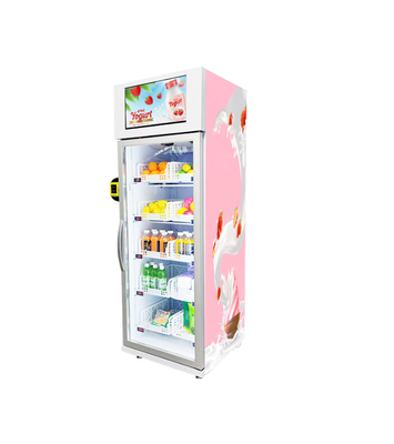 Refrigerador refrigerando do congelador da máquina de venda automática do gelado da alameda com pagamento do cartão de banco