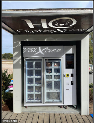 Máquina de venda automática da ostra com desembaraço de aquecimento elétrico do sistema de refrigeração e dos cacifos 24V