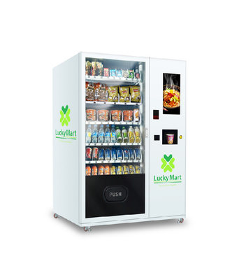 Máquina de venda automática em vender esperto do macarronete da água quente das máquinas de venda automática do alimento de petisco dos macarronetes de copo de Malásia