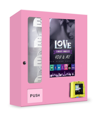 Montagem Mini Condom Vending Machine Customised da parede com sistema esperto