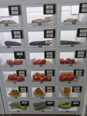 Máquina de venda automática de pães e alimentos frescos Armários de grande capacidade na França