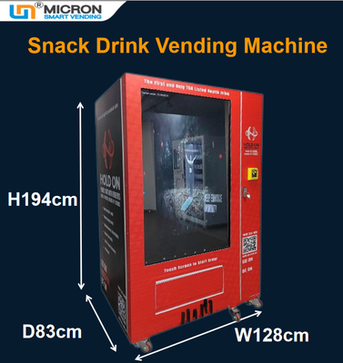 Grande capacidade da máquina de venda automática eletrônica do elevador para o aeroporto/estação de trem, MDB DEX Supported, mícron