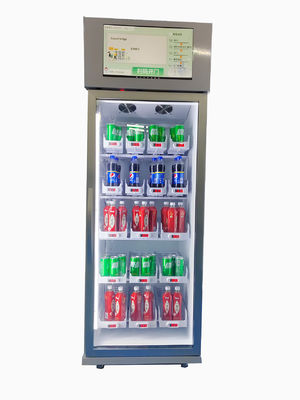 Máquina de venda automática do Gym para vender o refrigerador do fruto fresco da bebida da energia que vende com leitor de cartão