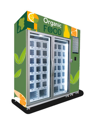 Máquina de venda automática esperta do mícron da flor da máquina de venda automática do fruto do cacifo do CE com sistema de refrigeração