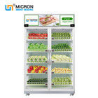 Pagamento do cartão de Creadit da porta dobro da máquina de venda automática dos vegetais do sentido do peso, refrigerador esperto, refrigerador esperto, mícron