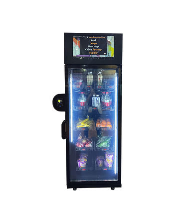 Frigorífico inteligente de 240 V para snacks e bebidas frias Máquina de venda automática com leitor de cartões