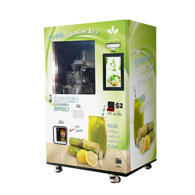 Máquina de venda de suco fresco da Micron para cana de açúcar Máquina de venda com sistema de pagamento de moedas em dinheiro na rua