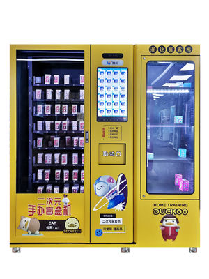Máquina de venda automática de lembranças com elevador e janela de exibição