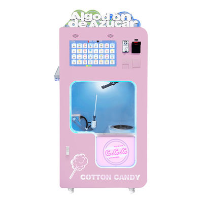 Micron Automatic 32 Fruit Flavor Pequena máquina de venda de algodão para negócios de comida de rua com preço acessível