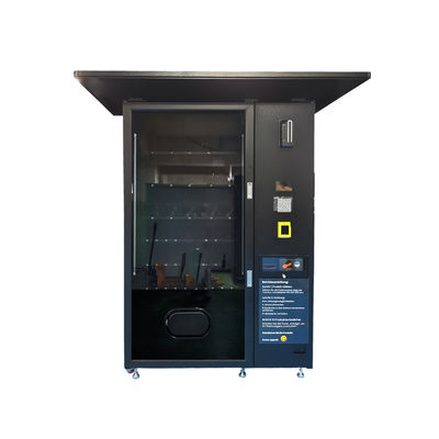 Área exterior Máquina de venda automática com abrigo contra chuva Máquina de venda automática de lanches e bebidas